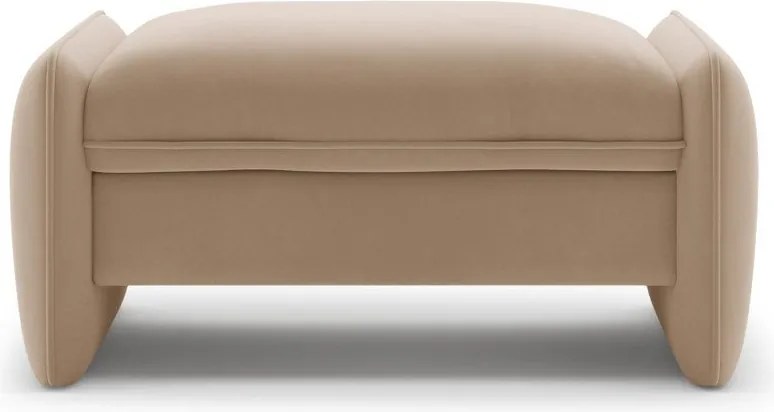 Taburet maro cu tapițerie din catifea Georgia – Micadoni