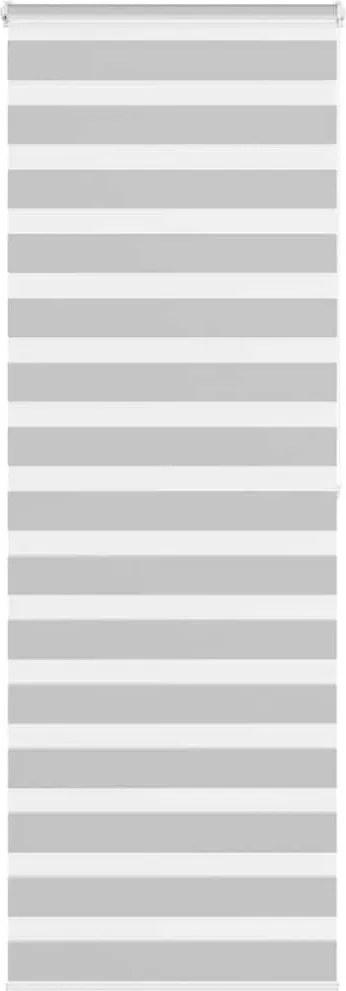 vidaXL Jaluzea tip zebra gri deschis lățime țesătură 70,9 cm poliester