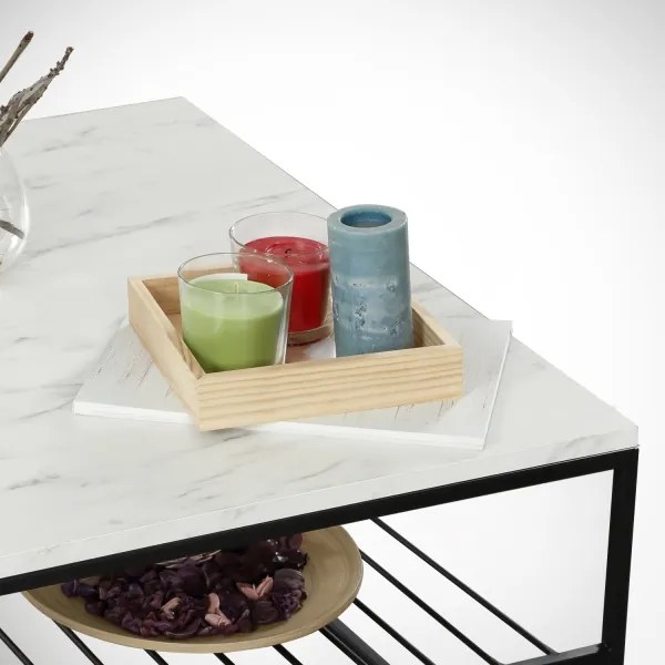 Măsuță de cafea ETNA 43x95 cm gri/neagră