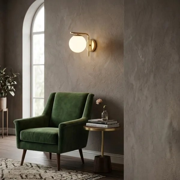 Brilagi - Lampă de perete MILO 1xE27/60W/230V aurie
