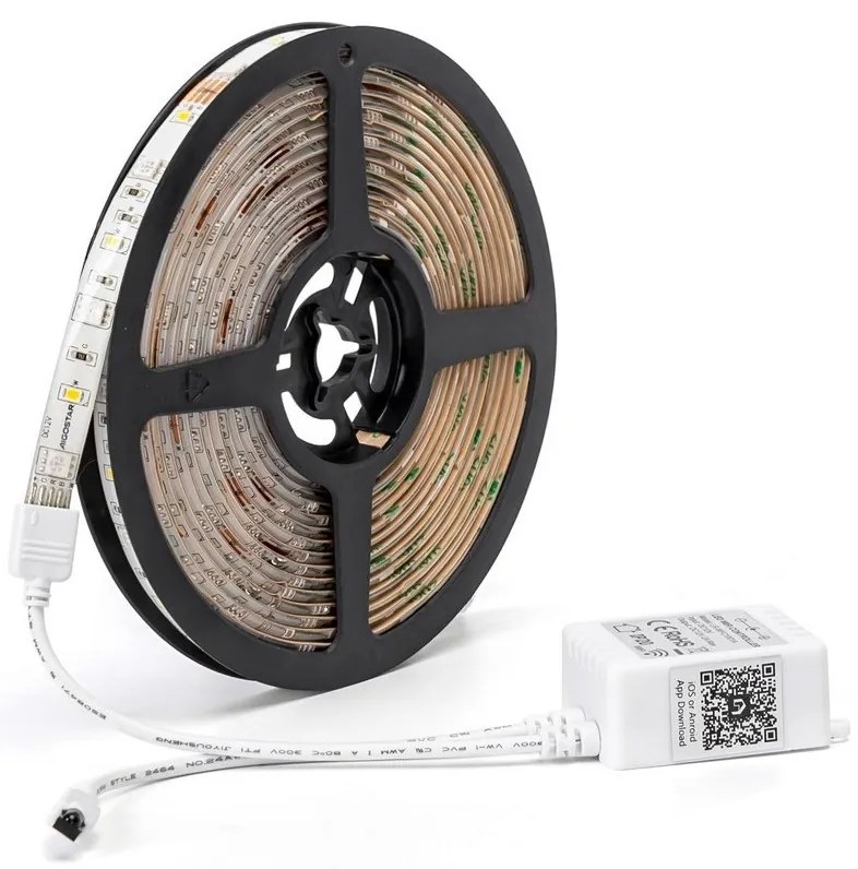Bandă LED RGB dimabilă Aigostar 6,5m LED/16,5W/12/230V 3000K Wi-Fi