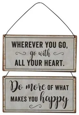 Placheta decorativa Message 10 cm - modele diverse