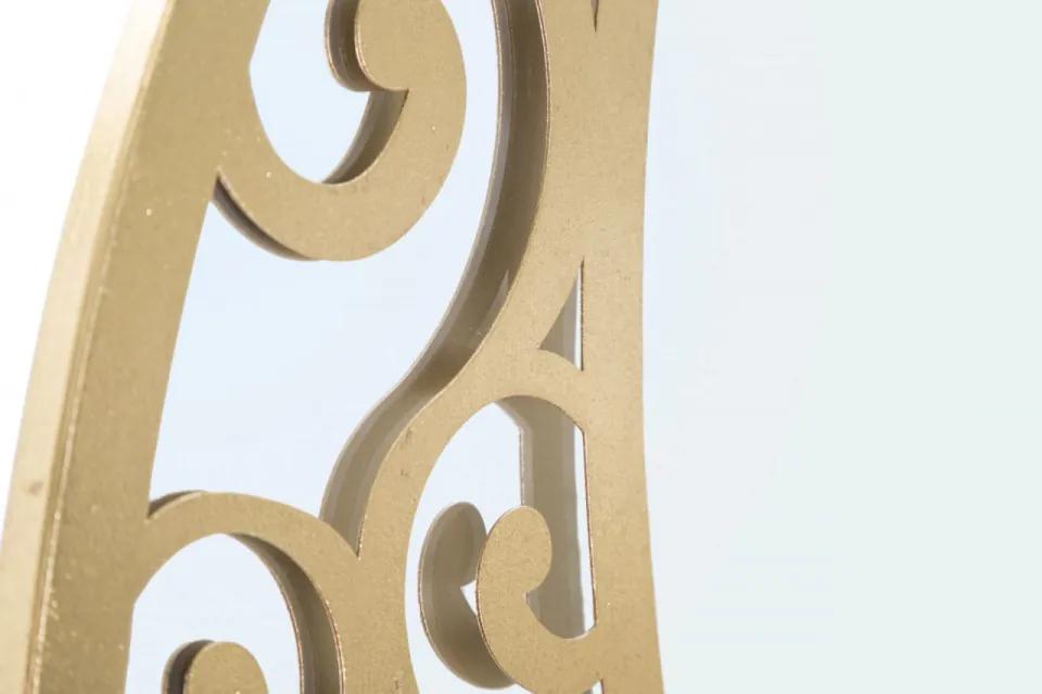 Oglinda decorativa aurie cu rama din metal, ∅ 72 cm, Astral Mauro Ferretti