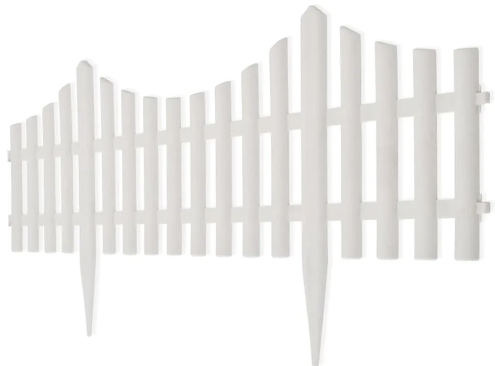 Despartitor de gazon, alb, 17 buc. / 10 m