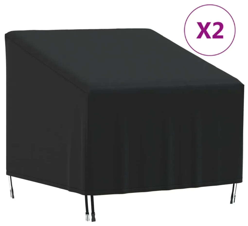 3203379 vidaXL Huse scaune de grădină, 2 buc., 90x90x50/75 cm, Oxford 420D