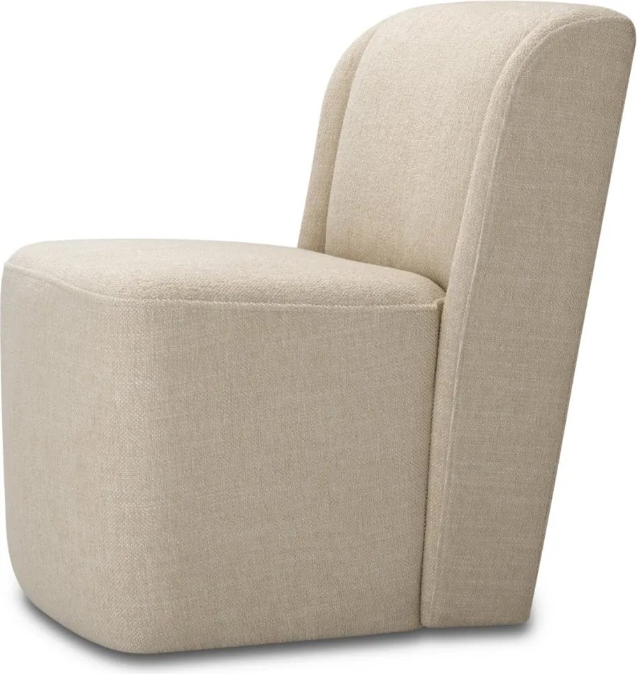 Scaun design LUX Selene, Renato ecru