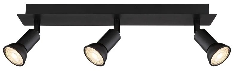 Plafoniera 3L design modern Drew negru