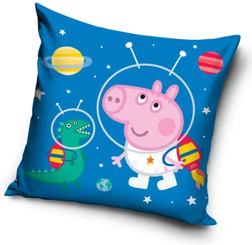 Față de pernă Purcelușa Peppa Cosmonaut, 40 x 40 cm