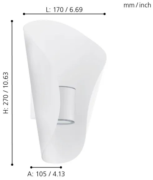 Eglo 93991 - Corp de iluminat LED exteriorBOSARO 2xLED/2,5W/230V
