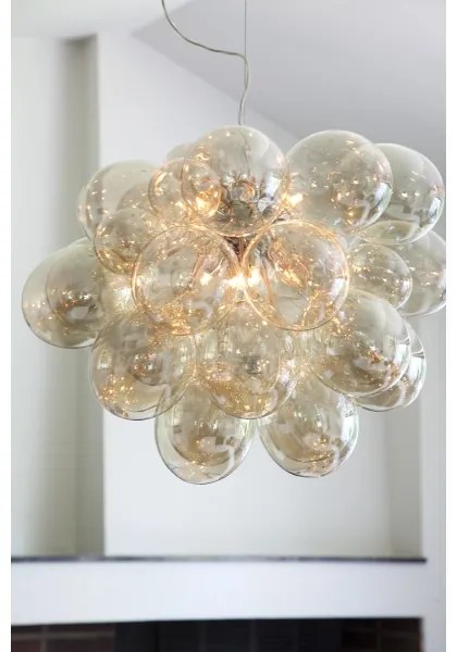 Lustră pe cablu ByRydens 4200650-5503 GROSS GRANDE 8xG9/4W/230V fumuriu/maro