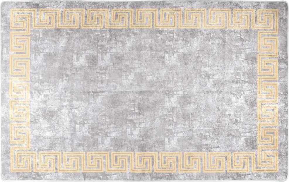 vidaXL Covor lavabil, gri, 80x150 cm