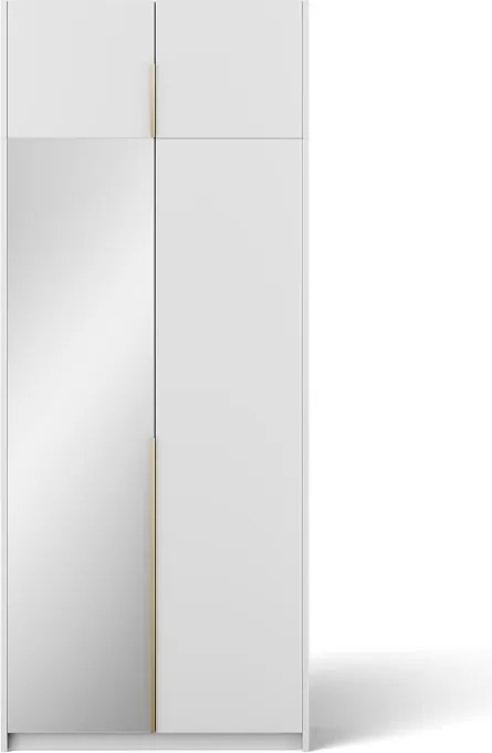 Dulap Alera II with top extension – Hinged – cu oglindă – 100x58x250 cm – Alb – Alera II with top extension – Hinged Dulap – Varianta 1