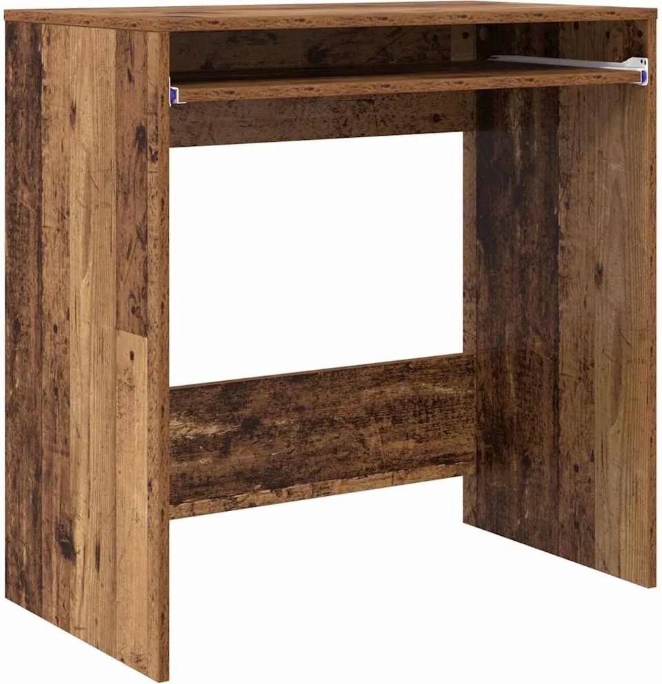 vidaXL Birou cu sertar Lemn Vechi 77.5 x 43 x 79 cm Lemn compozit