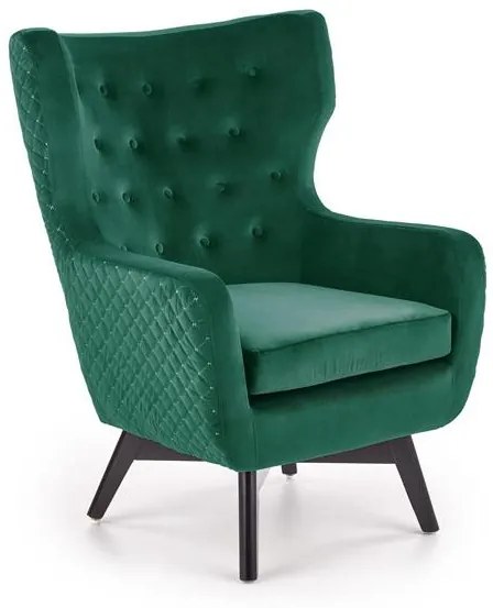 Fotoliu tapitat Marvel Velvet verde – H103 cm