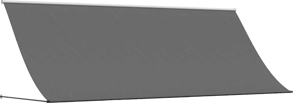vidaXL Copertină retractabilă, antracit, 400x150 cm, textil și oțel