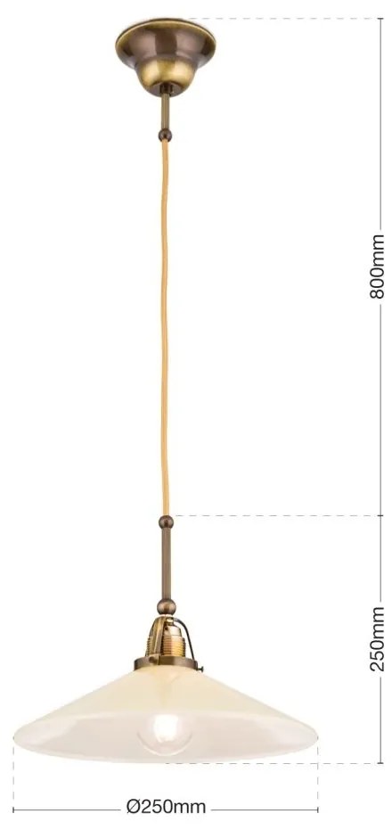 Lustra, Pendul realizat manual design rustic ARTDESIGN, patina/ champagne
