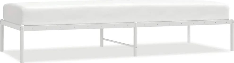 vidaXL Cadru pat metalic, alb, 80x200 cm