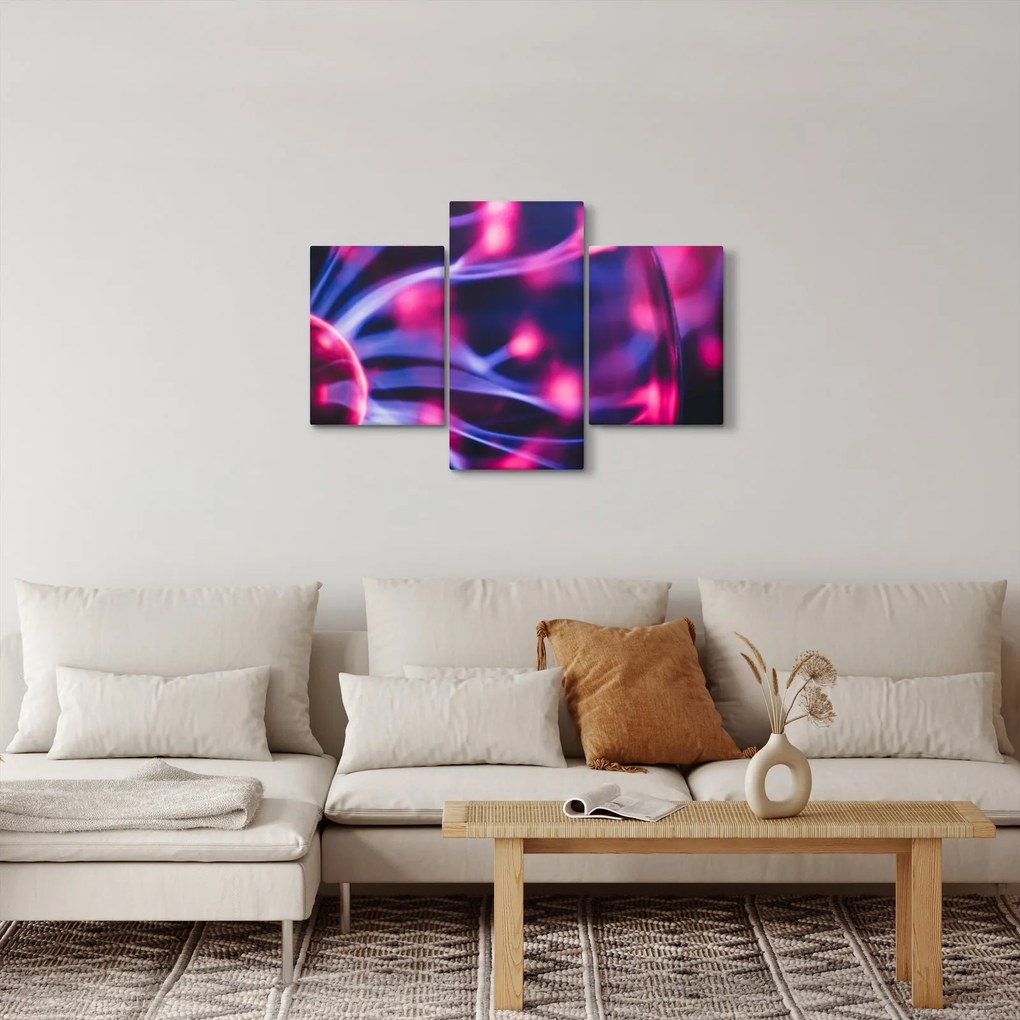 Tablou abstract mov (90x60 cm)