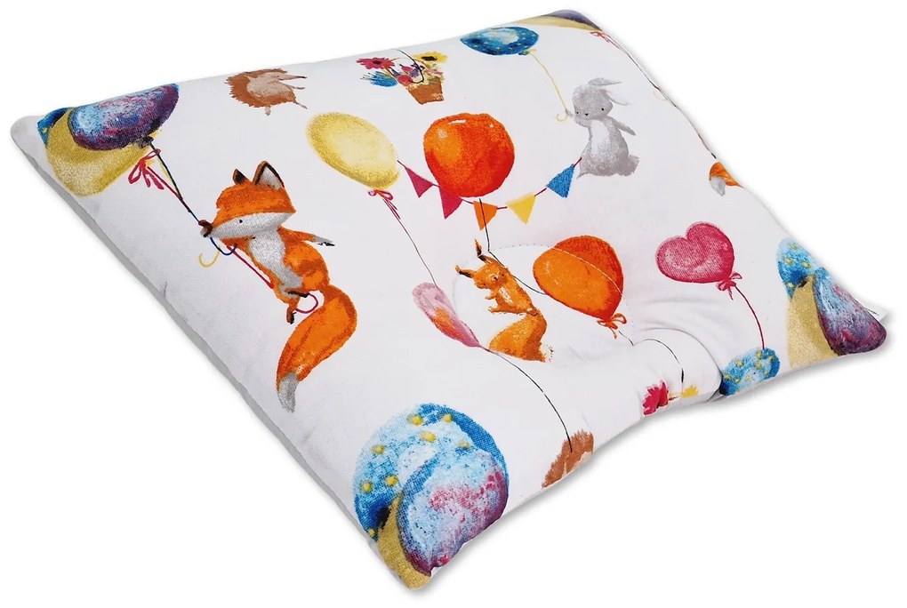 Perna bebelusi contra plagiocefaliei si pentru formarea corecta a capului Kidizi 30x25 cm Baloon Friends