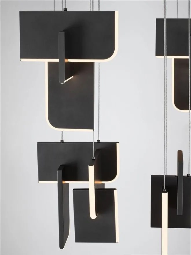 Lustra LED suspendata liniara design decorativ 3000K TOTEM 144W