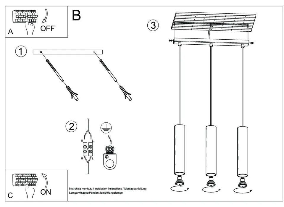 Lustră crem Castro – Sollux