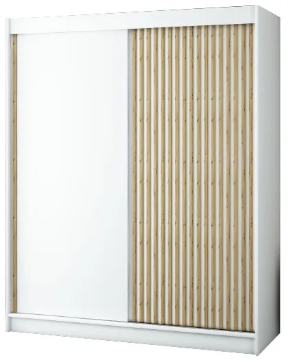 Dulap de haine 180 cm Ladonna (alb mat). 1045695