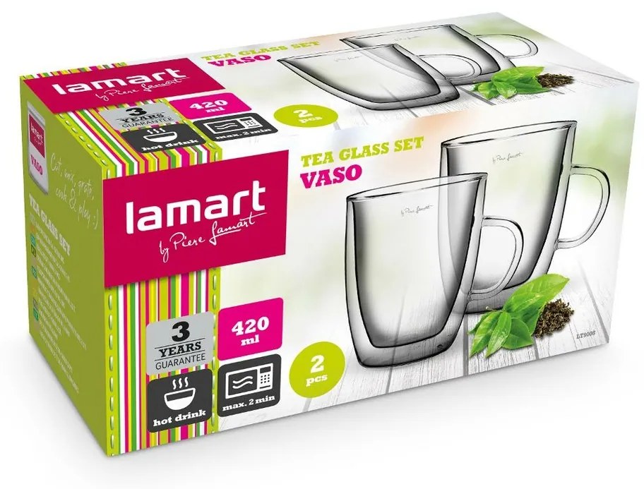 Lamart LT9008 set de pahare Tea Vaso, 420 ml, 2buc