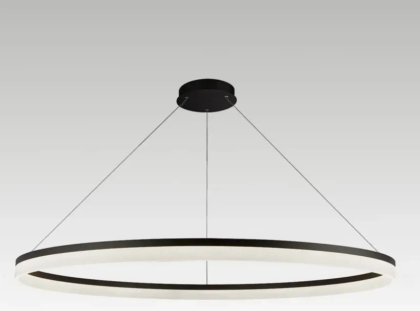 Lustra LED XXL circulara casa scarii Ara 150cm, Black