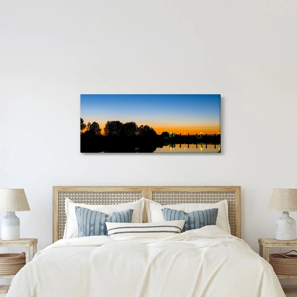 Tablou cu apus de soare (120x50 cm)