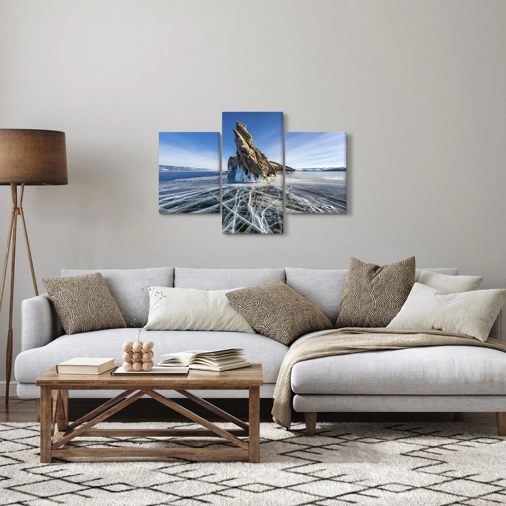 Tablou cu piatra înghețată (90x60 cm)