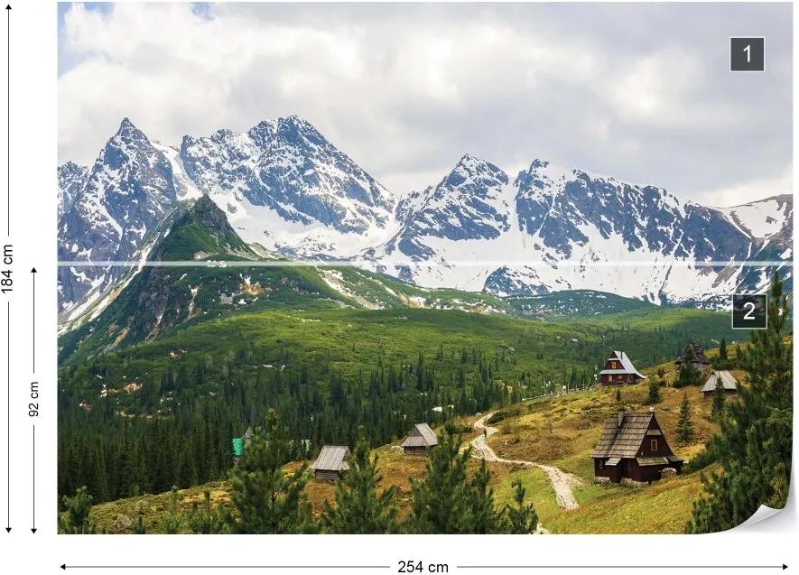 Fototapet GLIX - Mountains Alps + adeziv GRATUIT Tapet nețesute - 254x184 cm