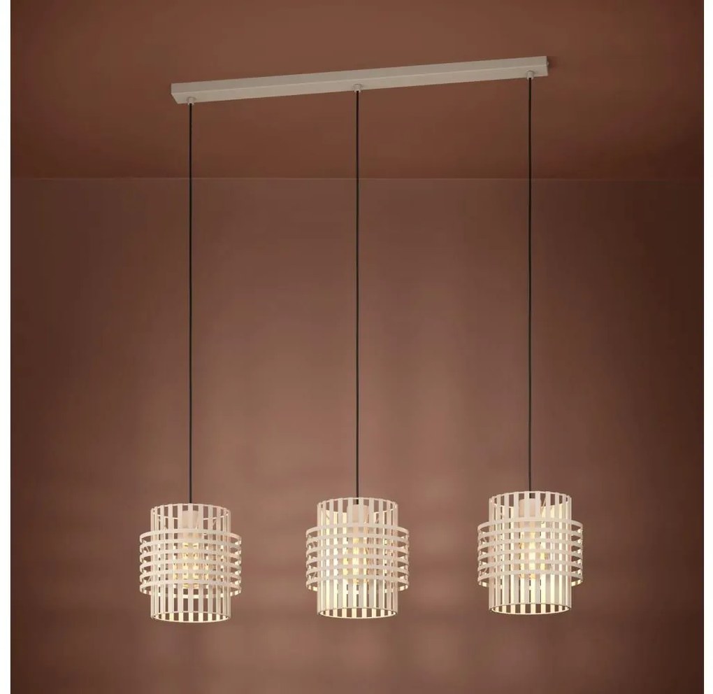 Lustră pe cablu Eglo 390147 OLTAMAR 3xE27/40W/230V crem