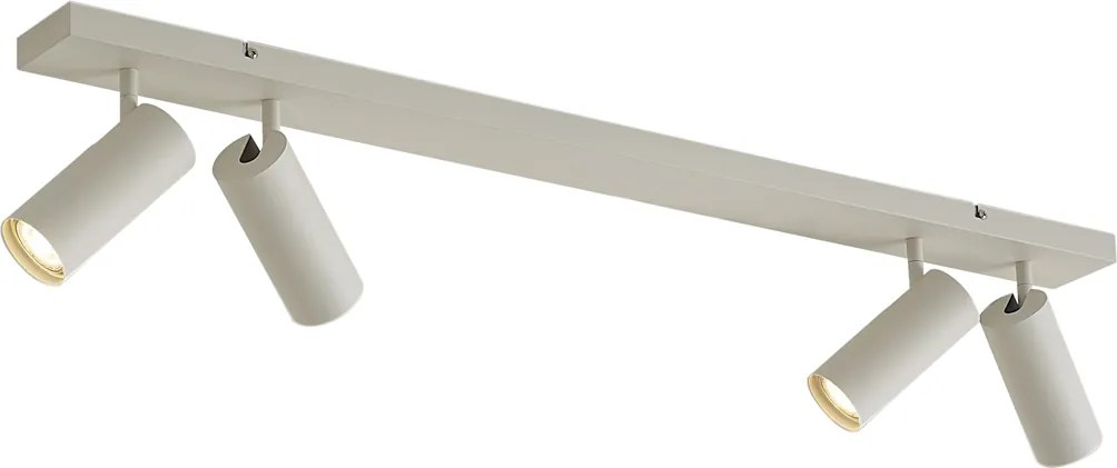 Spot modern de plafon bej cu 4 lumini reglabile - Renna