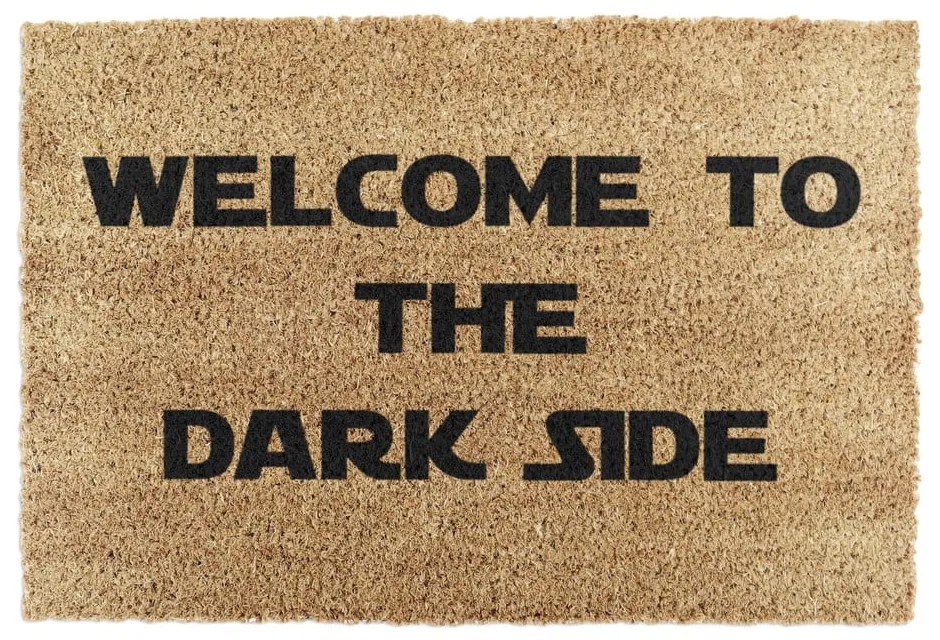 Covoraș de intrare din fibre de nucă de cocos 40x60 cm Welcome to the Darkside – Artsy Doormats