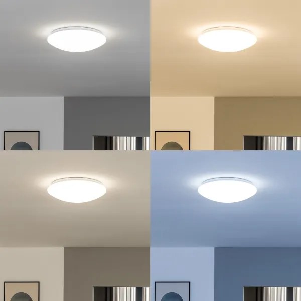 Eglo 33219 - Plafonieră LED RGB GIRON-C, LED/17W/230V, Ø 30 cm, alb