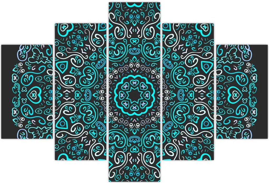 Tablou cu abstracție ornamentală (150x105 cm)