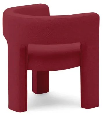 Fotoliu design in catifea ALPAH B VELVET culoare vin