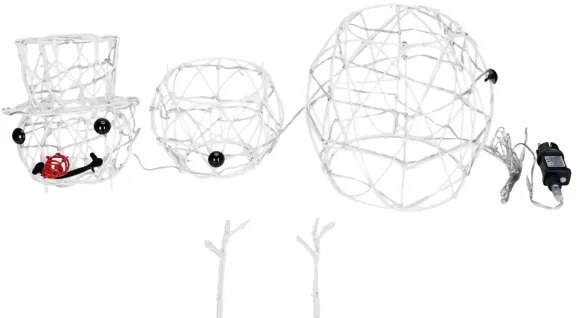 Aigostar-LED Decorațiune de Crăciun pentru exterior LED/3,6W/31/230V 6500K 60cm IP44 om de zăpadă