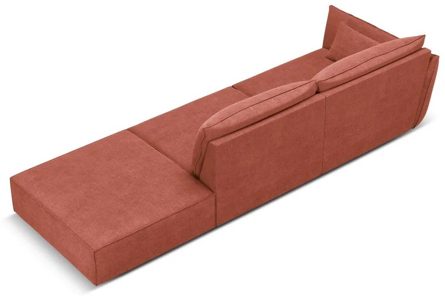 Șezlong roșu (cu colț pe partea stângă ) Vanda – Mazzini Sofas