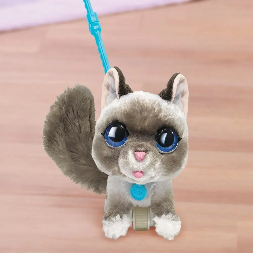 FurReal Wag-A-Lot Kitty, interactiv, alb/gri