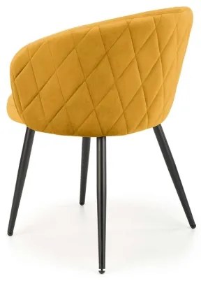 Scaun de masă CALMURE galben