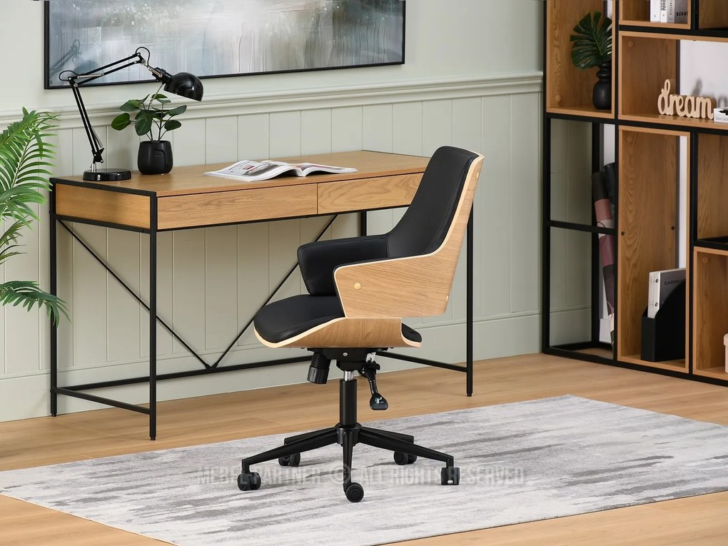 Scaun Oscaro (stejar negru + negru). Promo -6%. 1110528