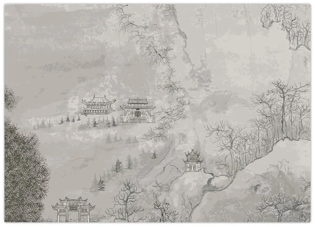 Tablou - Peisaj chinezesc (70x50 cm)