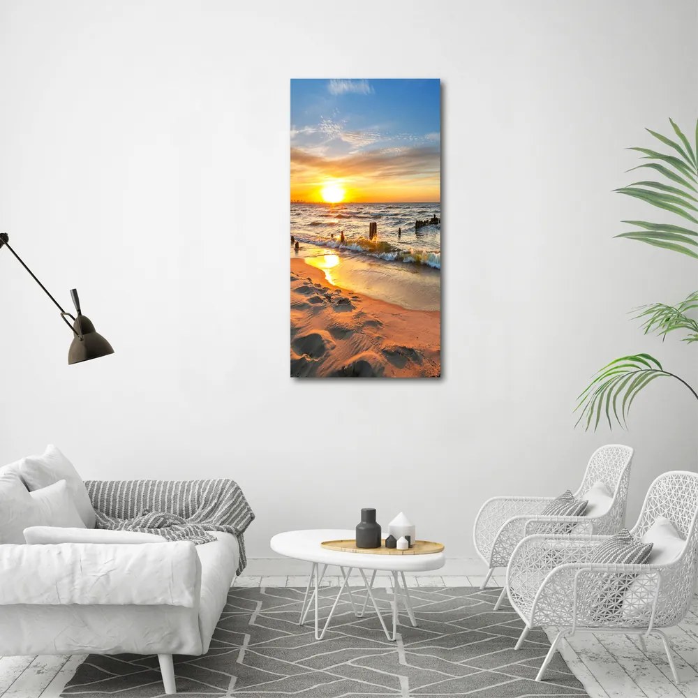 Tablou pe pânză canvas Apus de soare pe mare