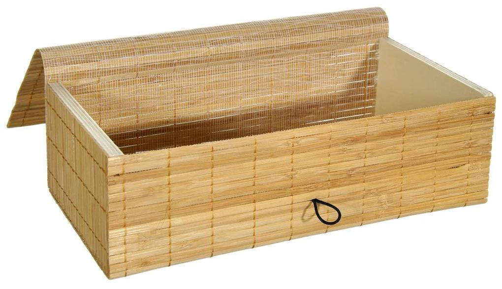 Suport din bambus pentru servetele.26x14x9 cm