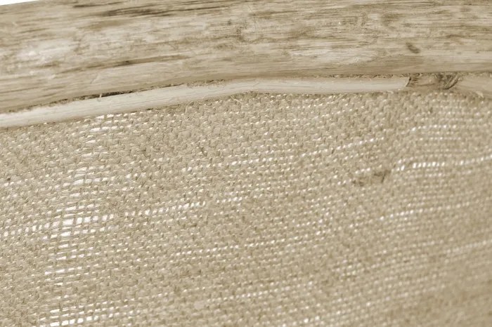 Fotoliu tip scaun din rattan si bumbac