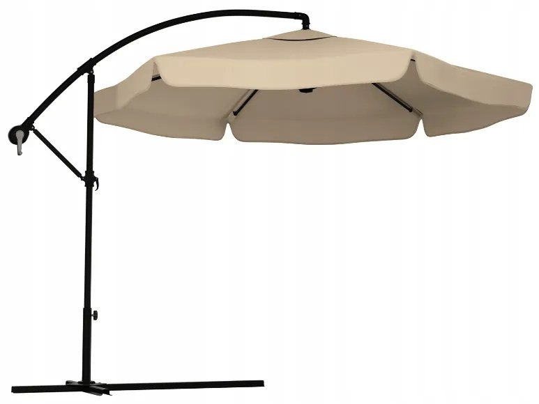 Umbrela de gradina pliabila LEVI 300 cm, bej-maro + ambalare gratuită