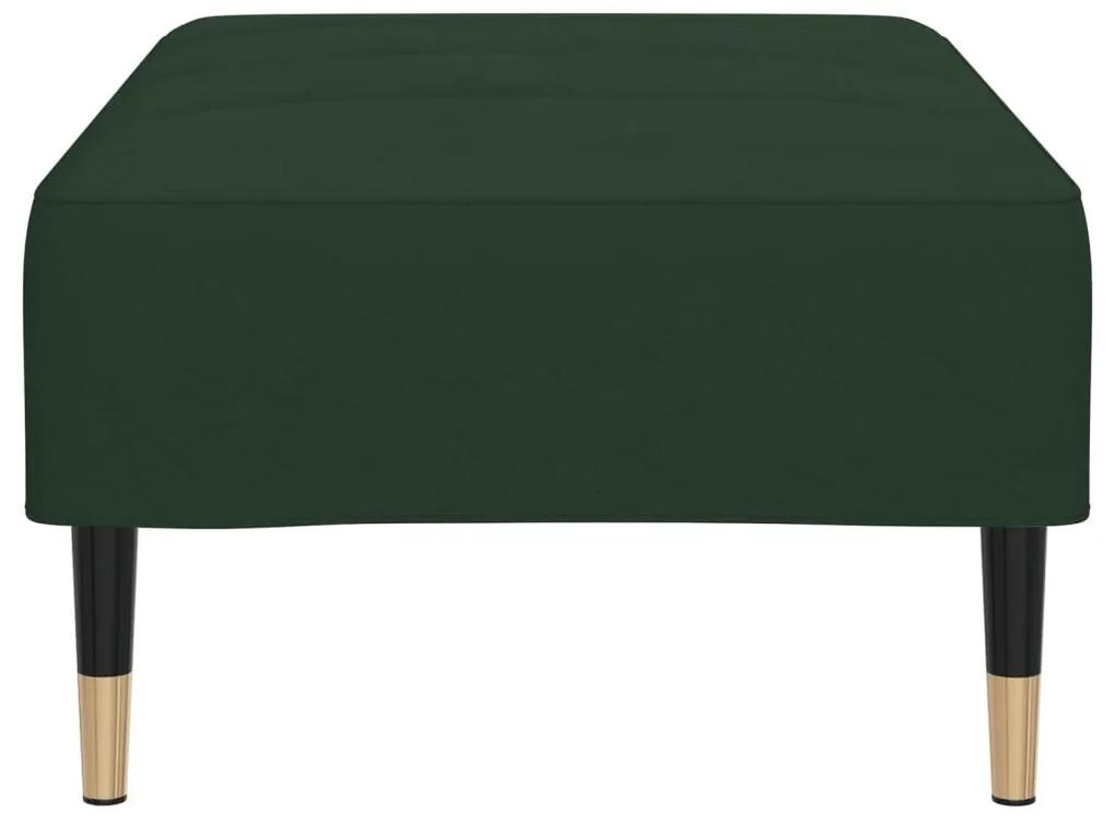 Taburet, verde inchis, 78x56x32 cm, catifea Verde inchis