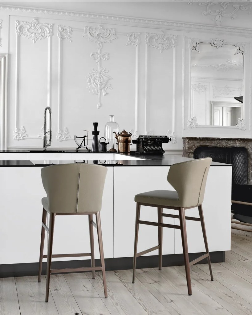 Scaun de bar elegant, design LUX Ella AC-A111BS