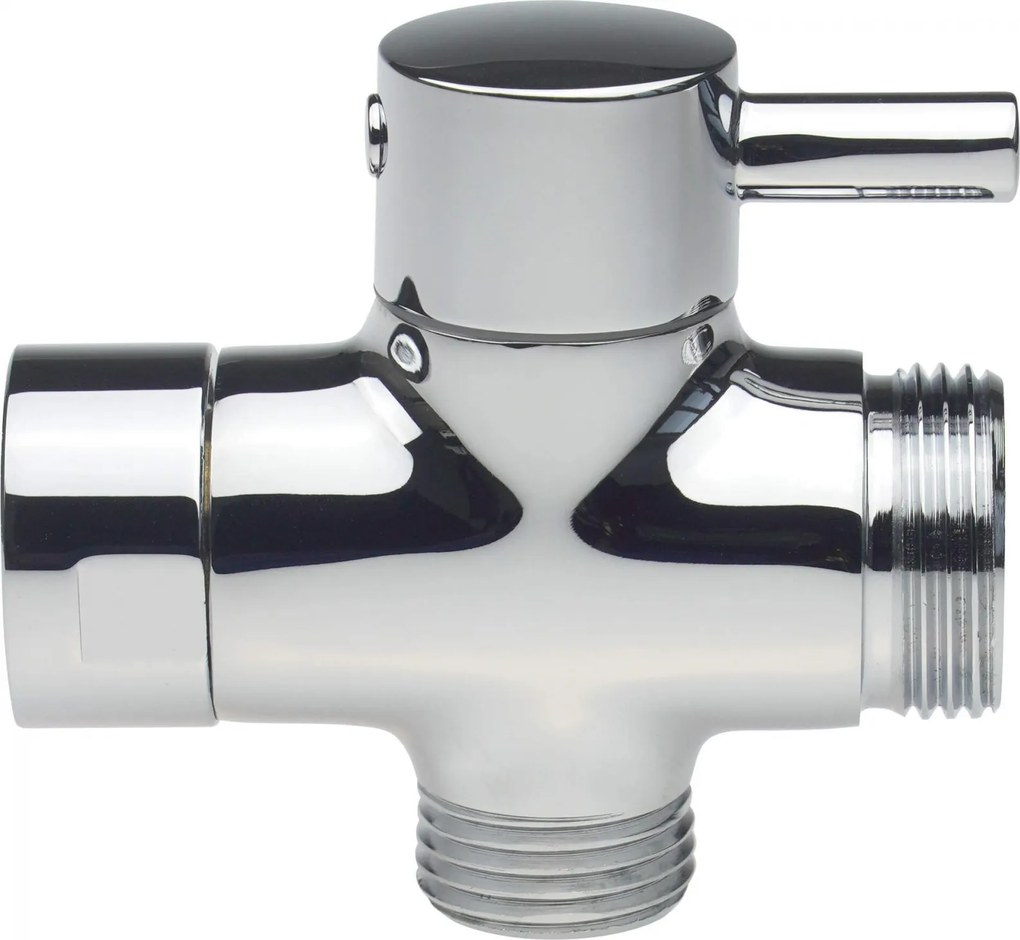 Comutator de dus, pentru coloane de dus, 2 functii, crom Deante